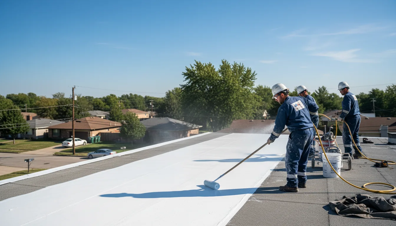 Commercial roof coating in Larned, KS near me